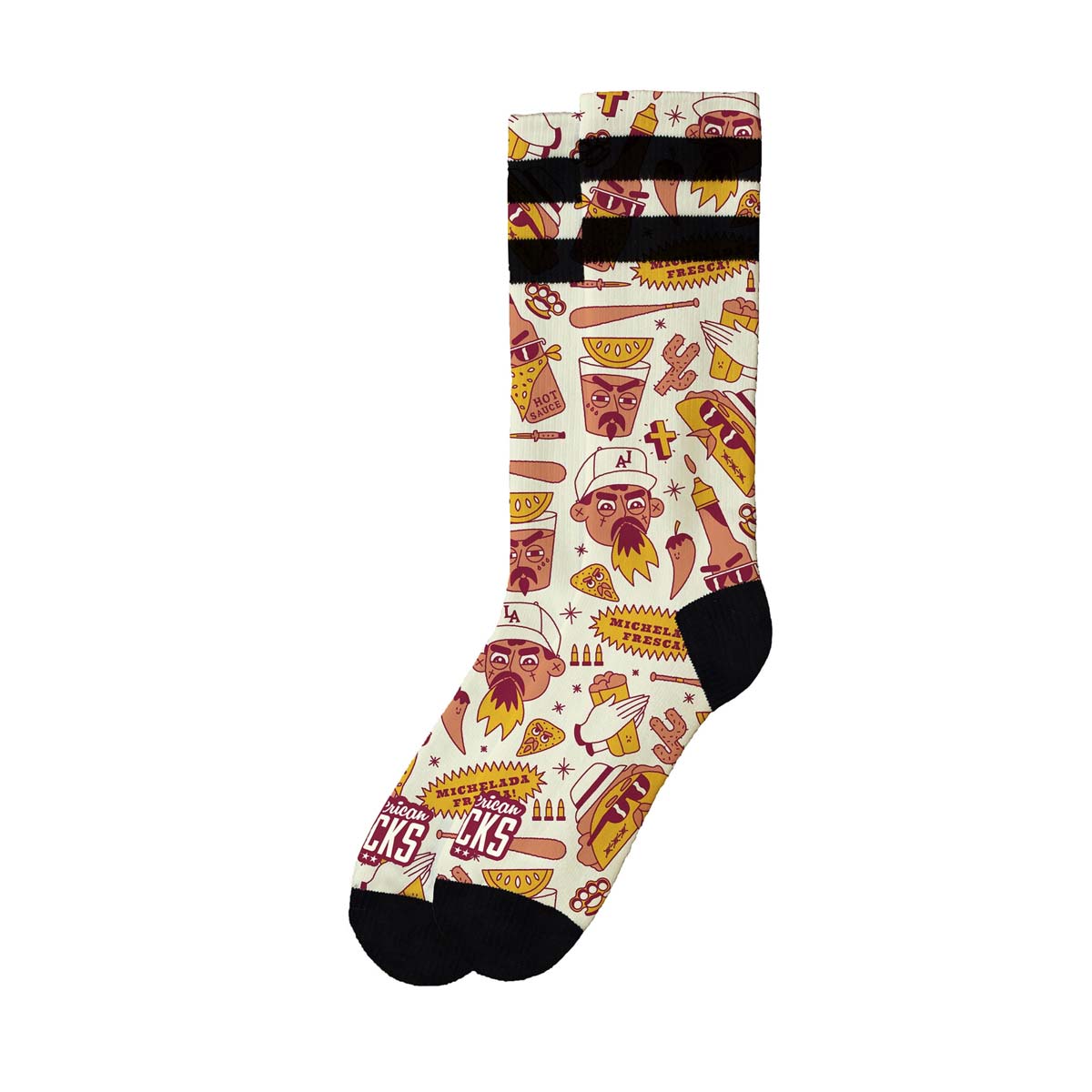 Pusgarās zeķes American Socks Signature Tacos & Vatos