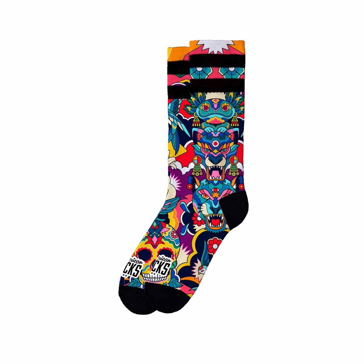 Pusgarās zeķes American Socks Totem Mid High