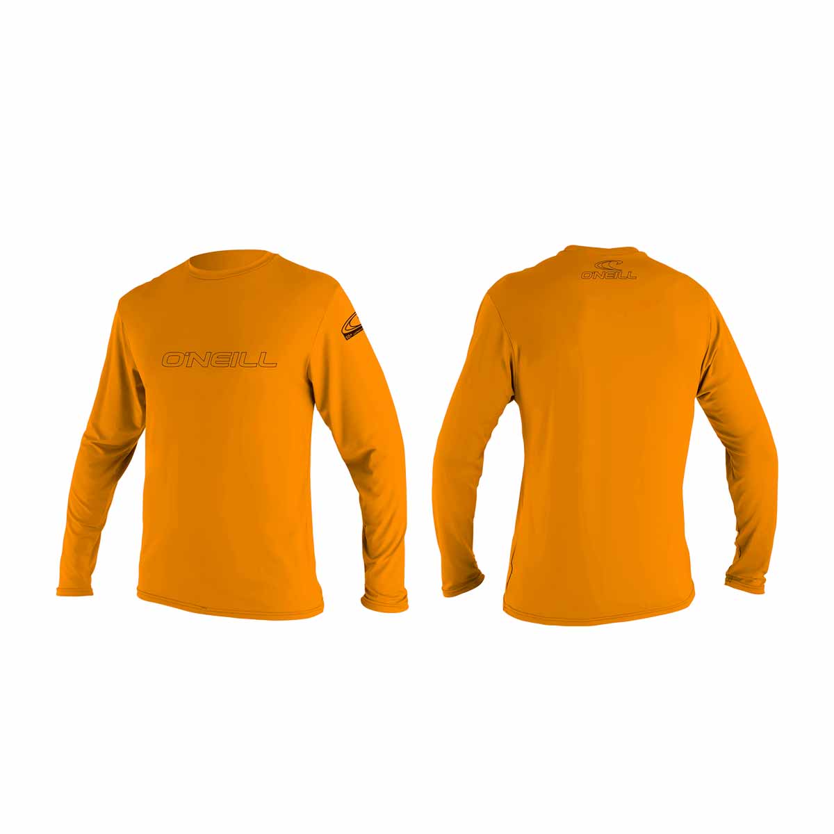 Jauniešu likras krekls O'Neill Youth Basic Skins LS Sun Shirt – oranžs