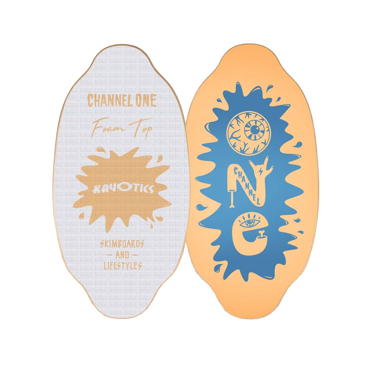 Skimborda dēlis Kayotics Channel One Foam Top Skimboard Peach – 100cm