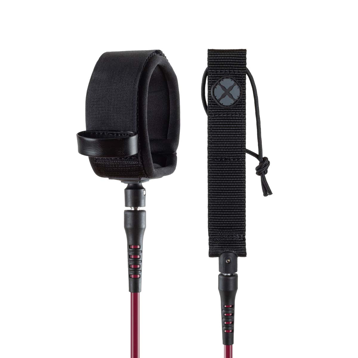 Devoted Core Series 9ft Pro Ankle 7mm sērfadēļa kājsaite – burgundy