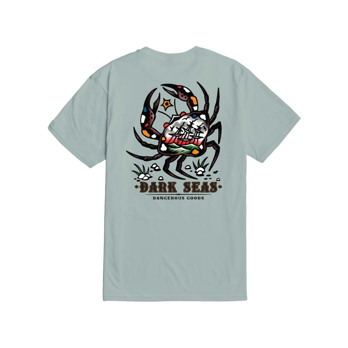 Dark Seas Crab King Premium S/S T-krekls – pelēcīgi zils