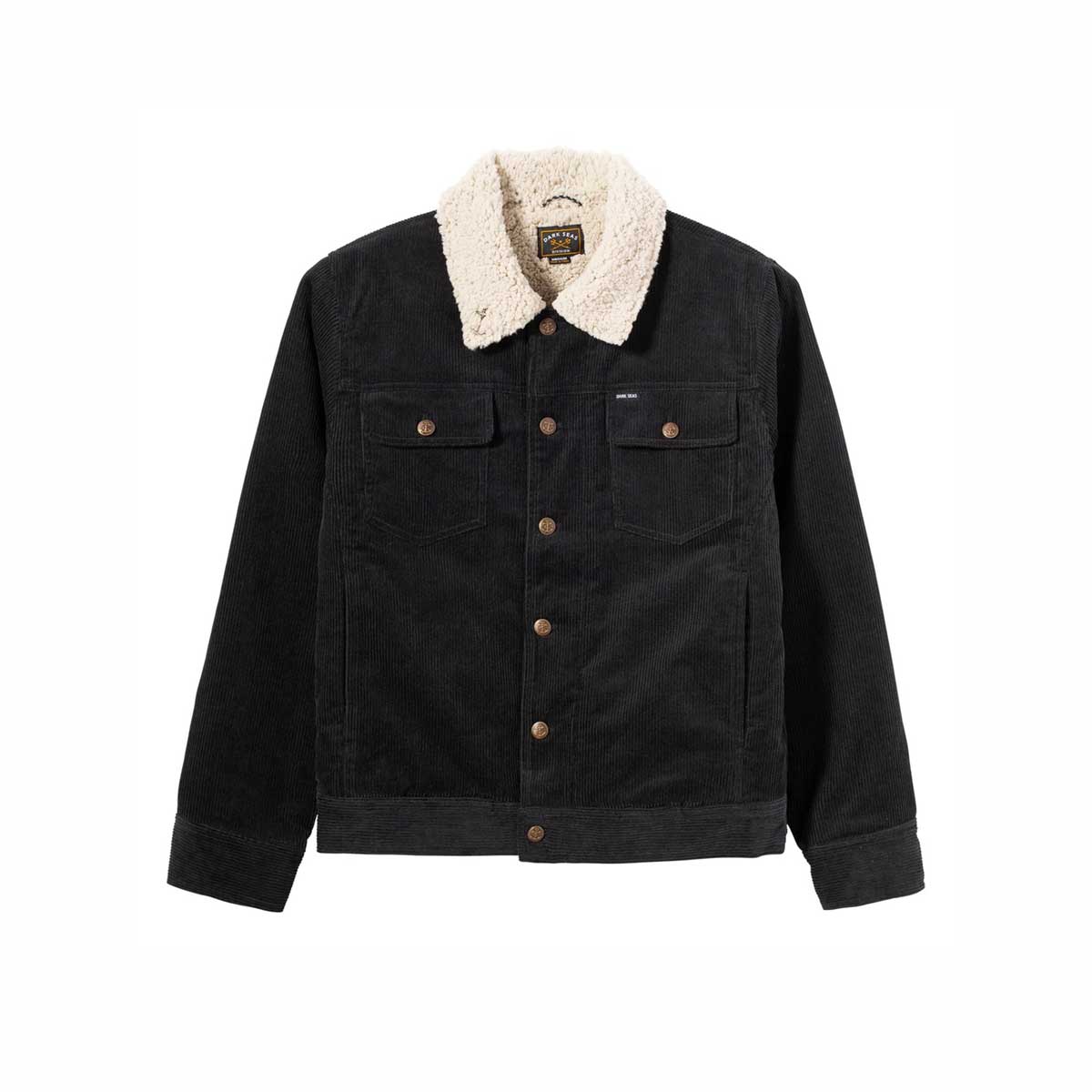 Velveta jaka Dark Seas Darby Jacket – melna