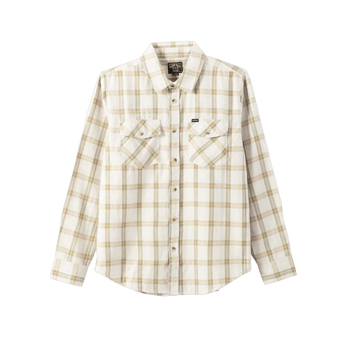 Flaneļa krekls Dark Seas Garrison Woven – dūmakaini gaišs