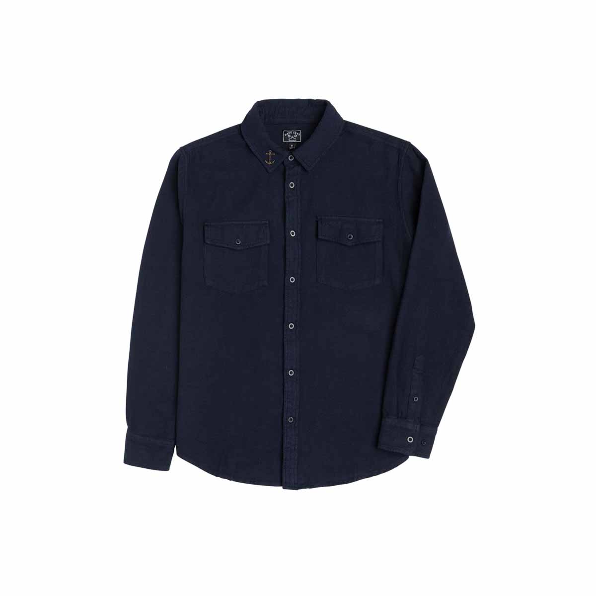 Flaneļa krekls Dark Seas Go-To Flannel Shirt – Navy zils