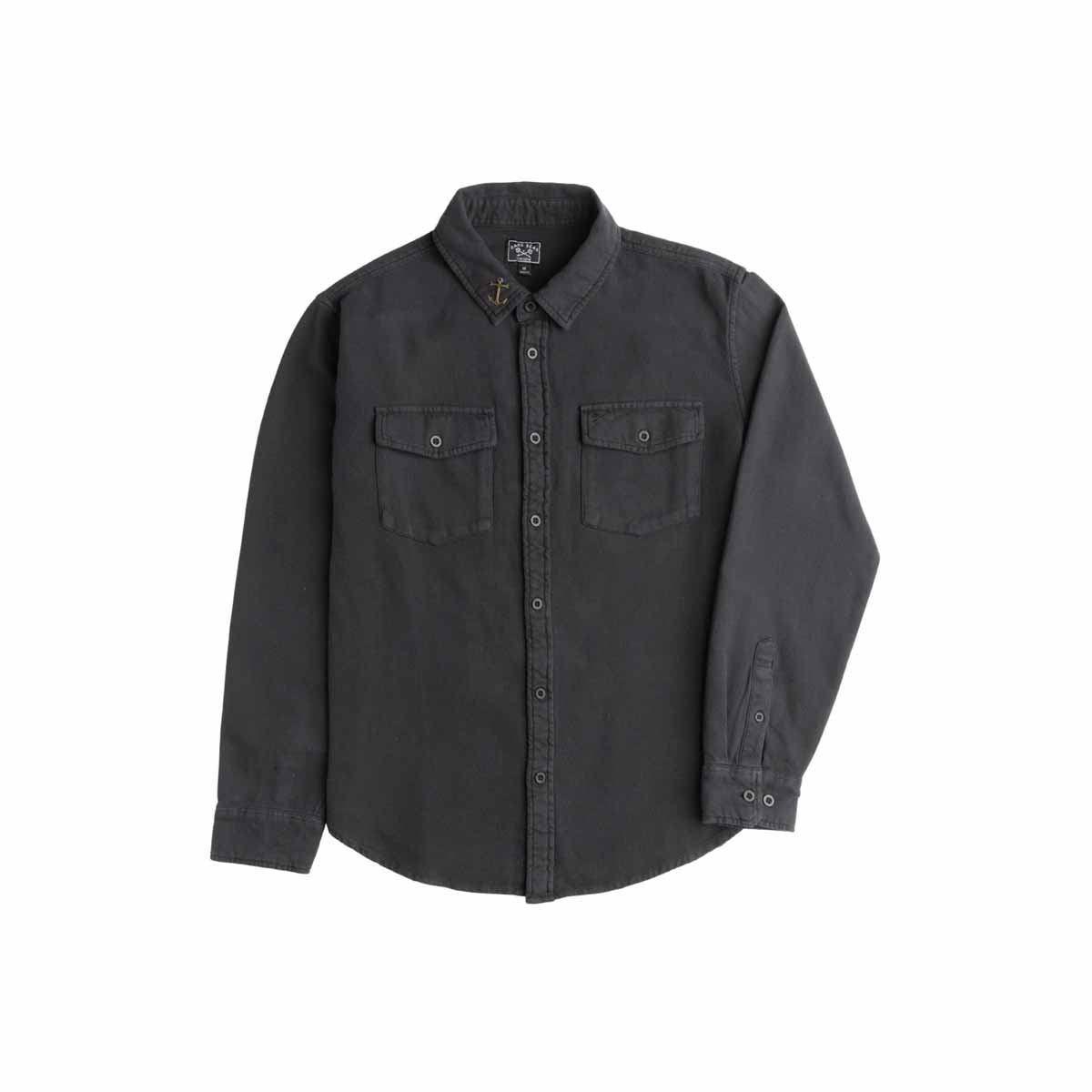 Flaneļa krekls Dark Seas Go-To Flannel Shirt – Melns