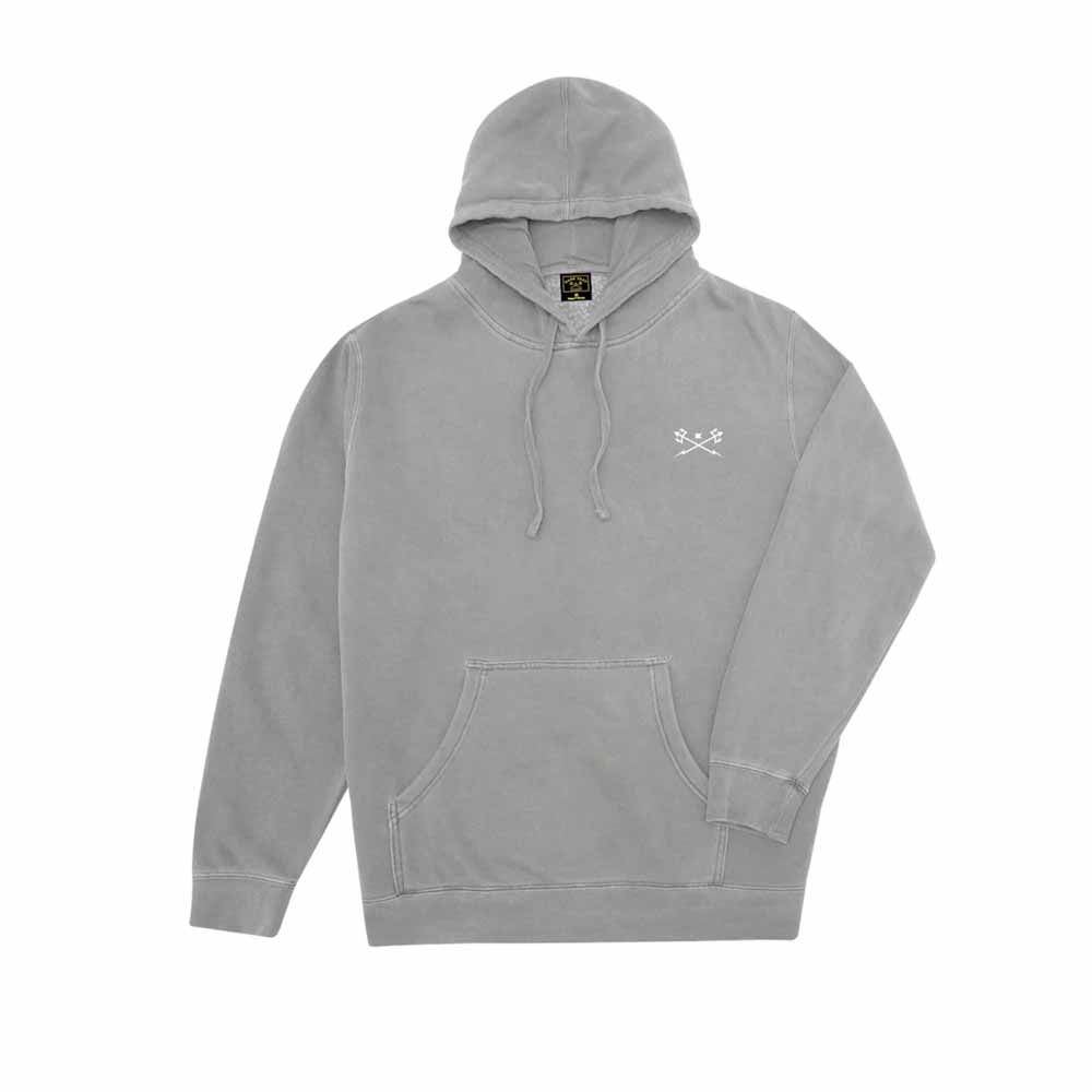 Dark Seas Go-To-Pigment Pullover Fleece hūdijs – Pelēks