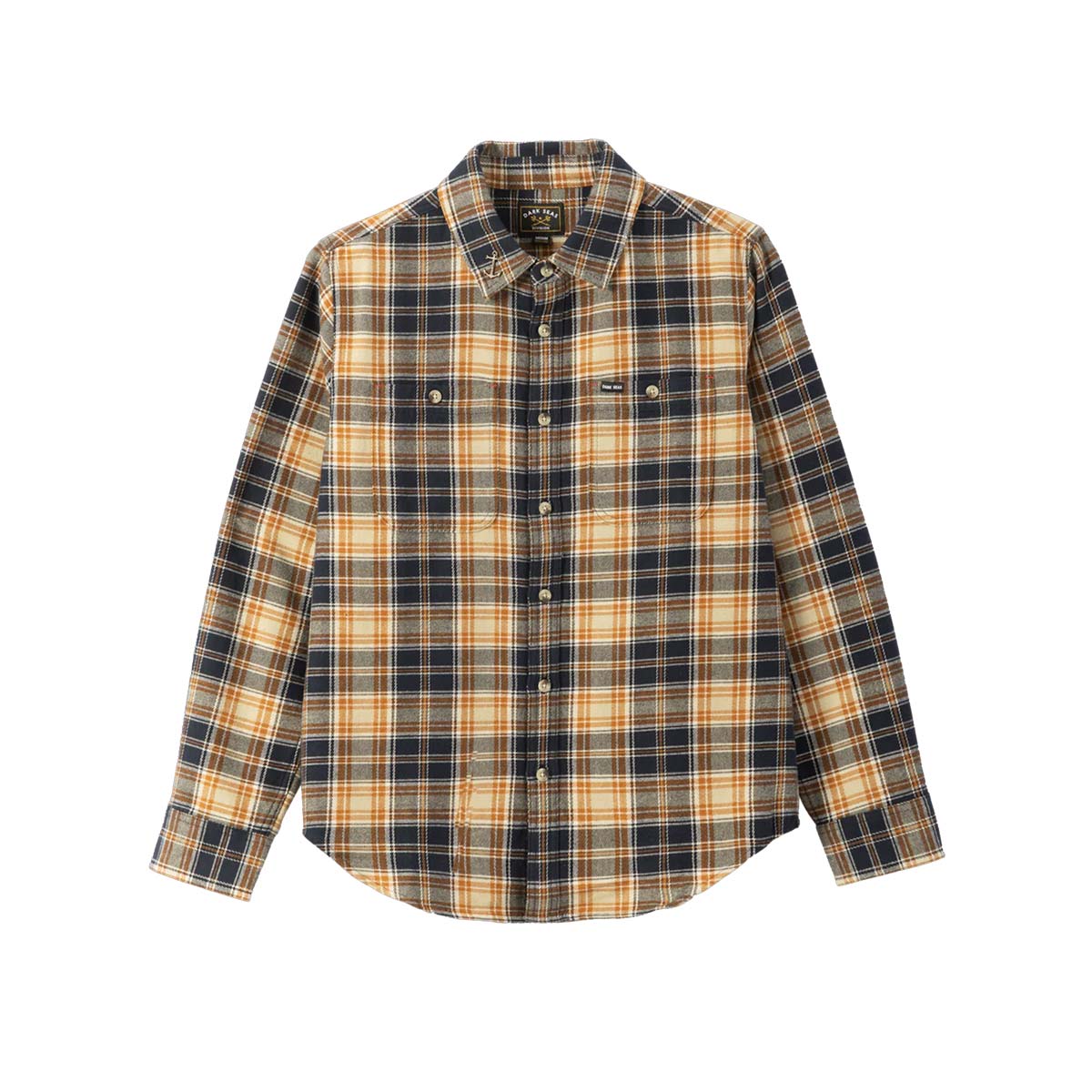 Bieza flaneļa krekls Dark Seas Cimmeron Shirt – Navy zils