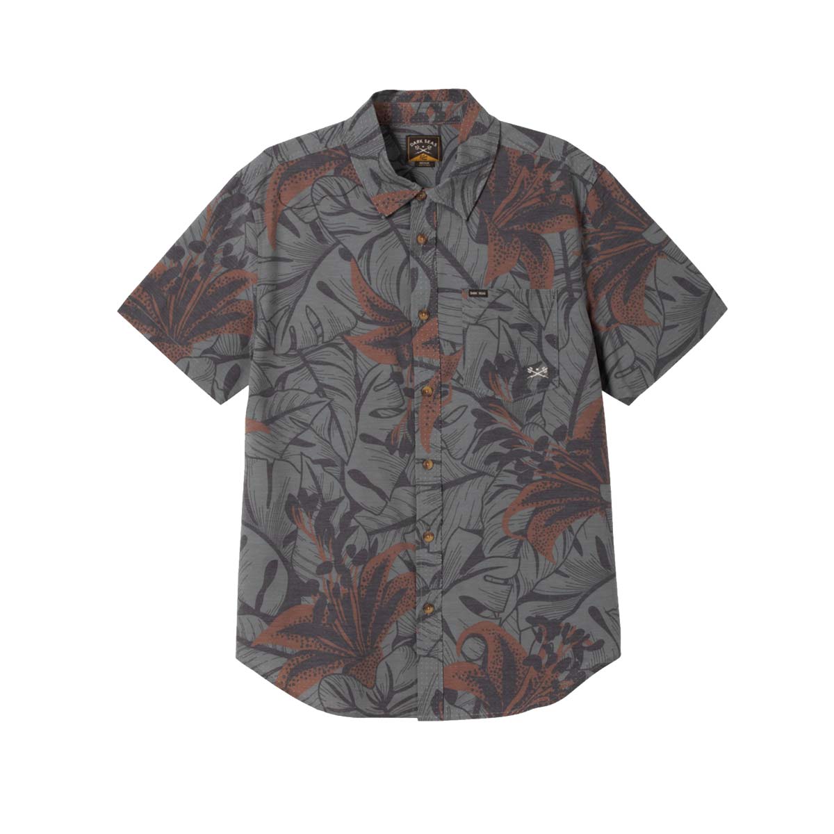 Dark Seas Webster Woven S/S Shirt – Charcoal