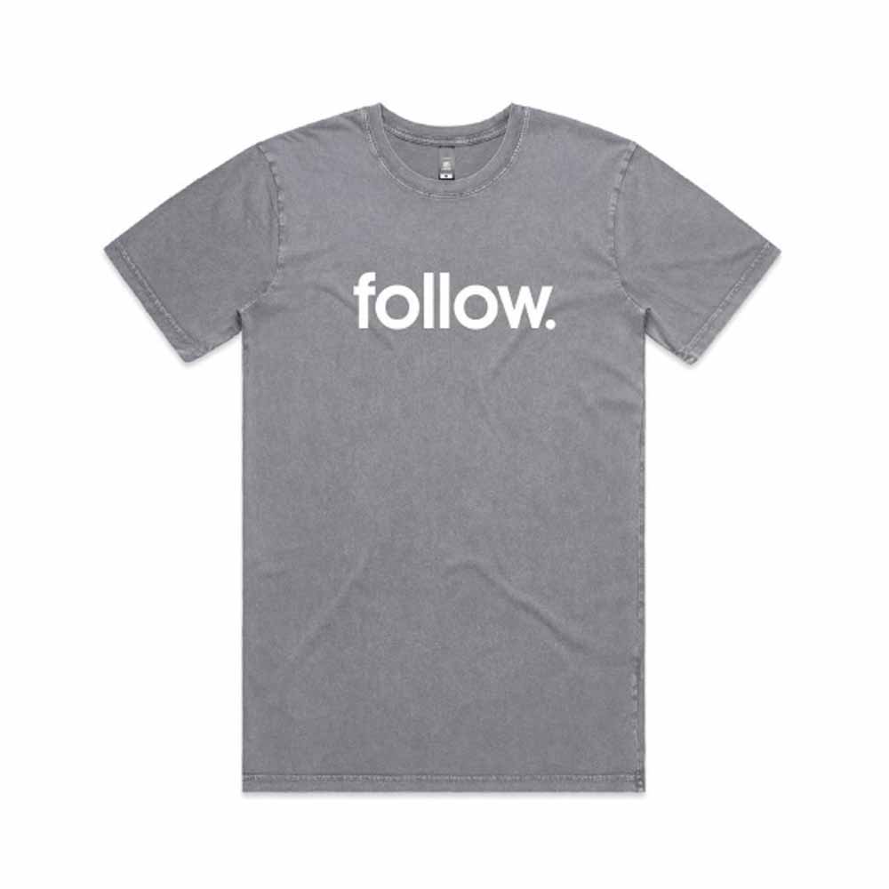 Follow Stone Corp T-krekls – pelēks