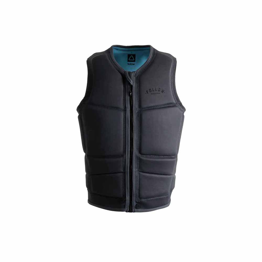 Follow Division Teen Impact Vest – Stone Charcoal