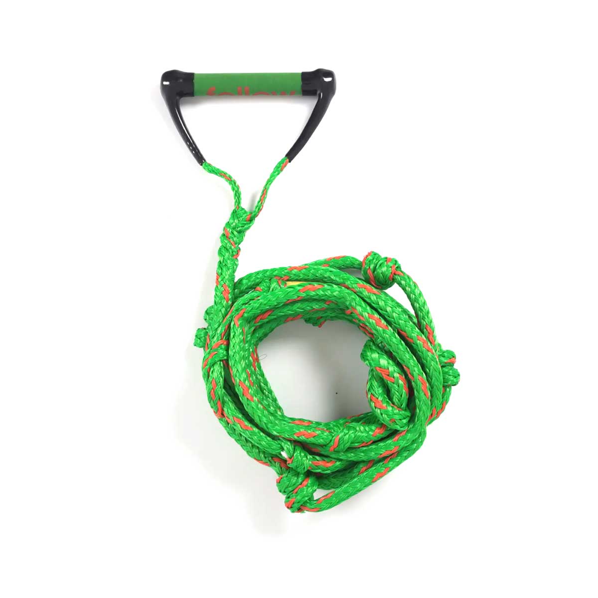 Follow Surf Package WakeSurf Handle with Rope – Olive/Orange