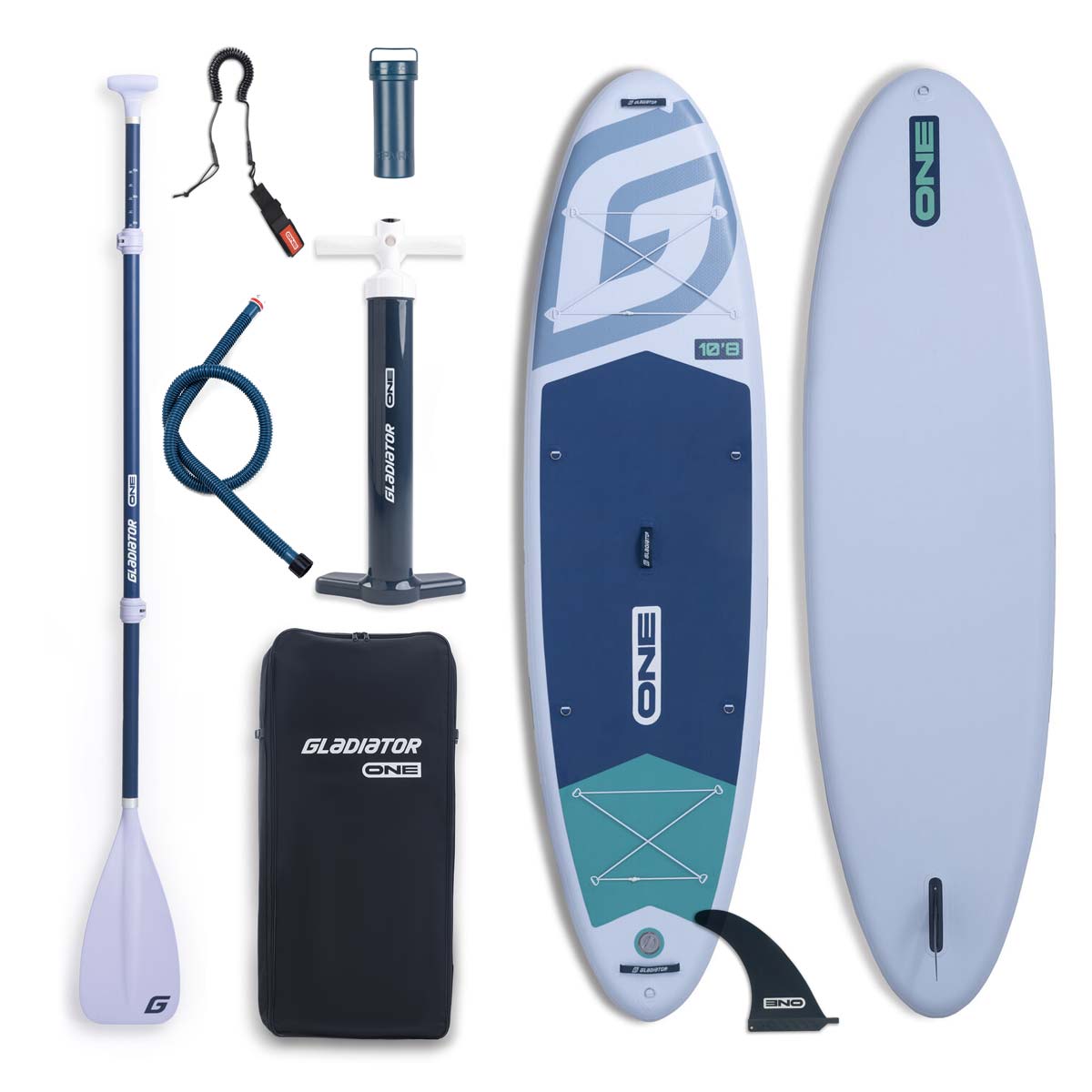 Gladiator One 10.8 piepūšamais SUP dēlis, balts – 300 L