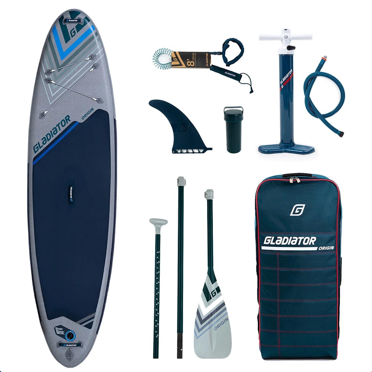 Gladiator Origin 10.8 2025 SUP Board package – 300 L