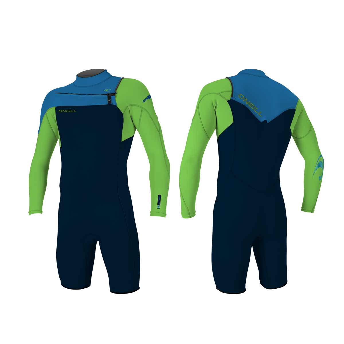 O'Neill Hammer 2mm Chest Zip L/S Spring Wetsuit – Abbys/Dayglo/Ocean HY4