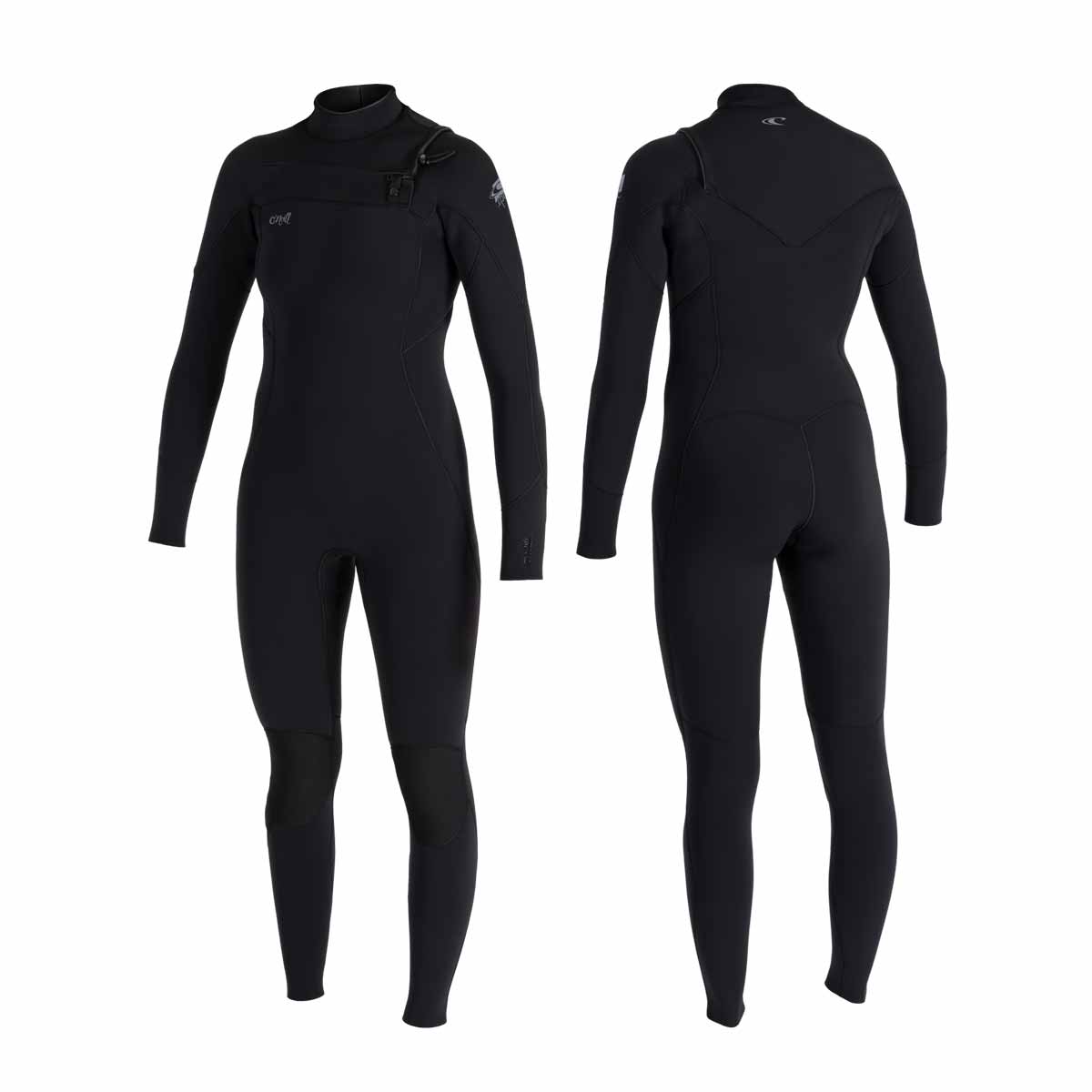 O'Neill WMS Epic Chest Zip Full 5/4mm hidrotērps sievietēm – Melns A05