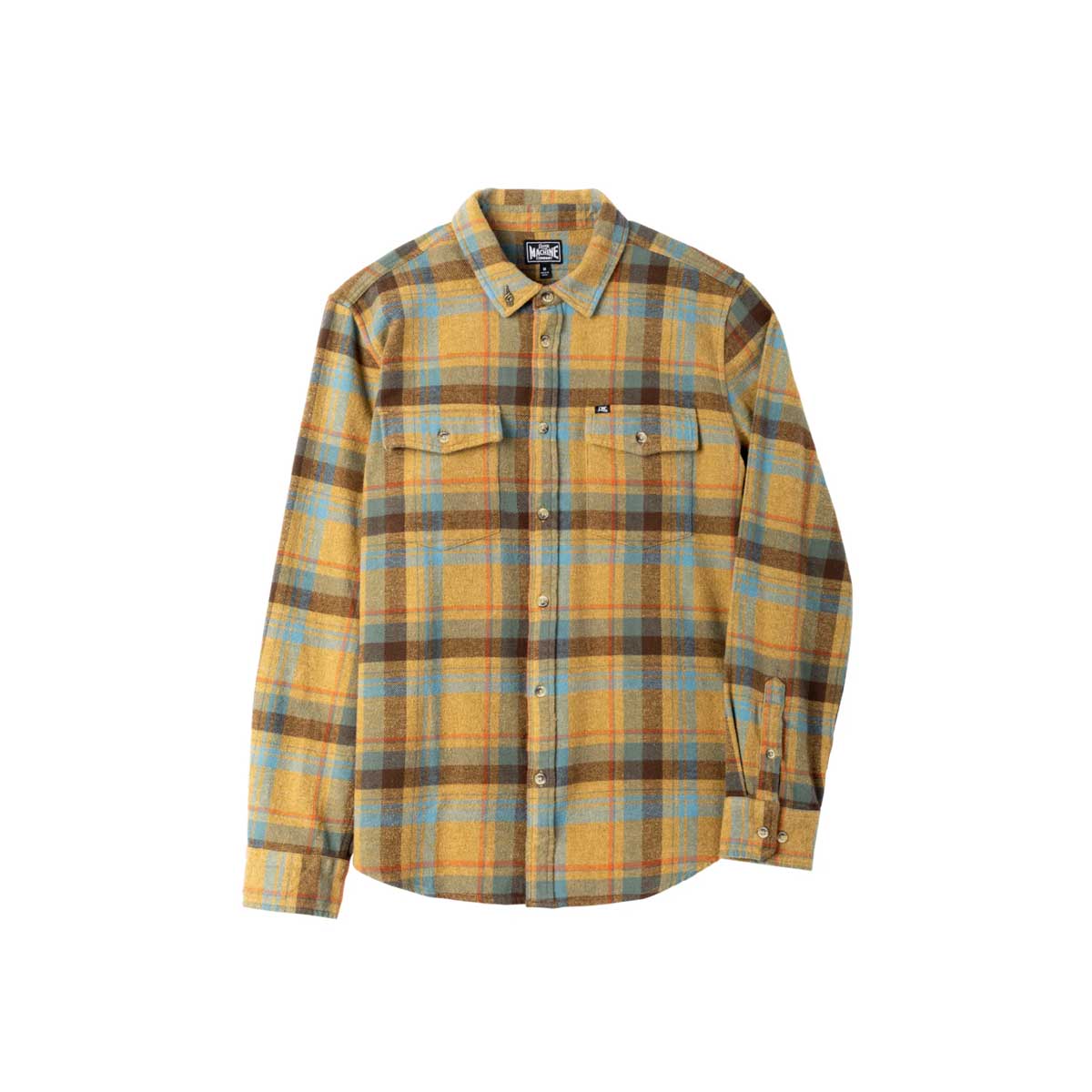 Vidēji bieza flaneļa krekls Loser Machine Colombia Shirt – Khaki/Brown