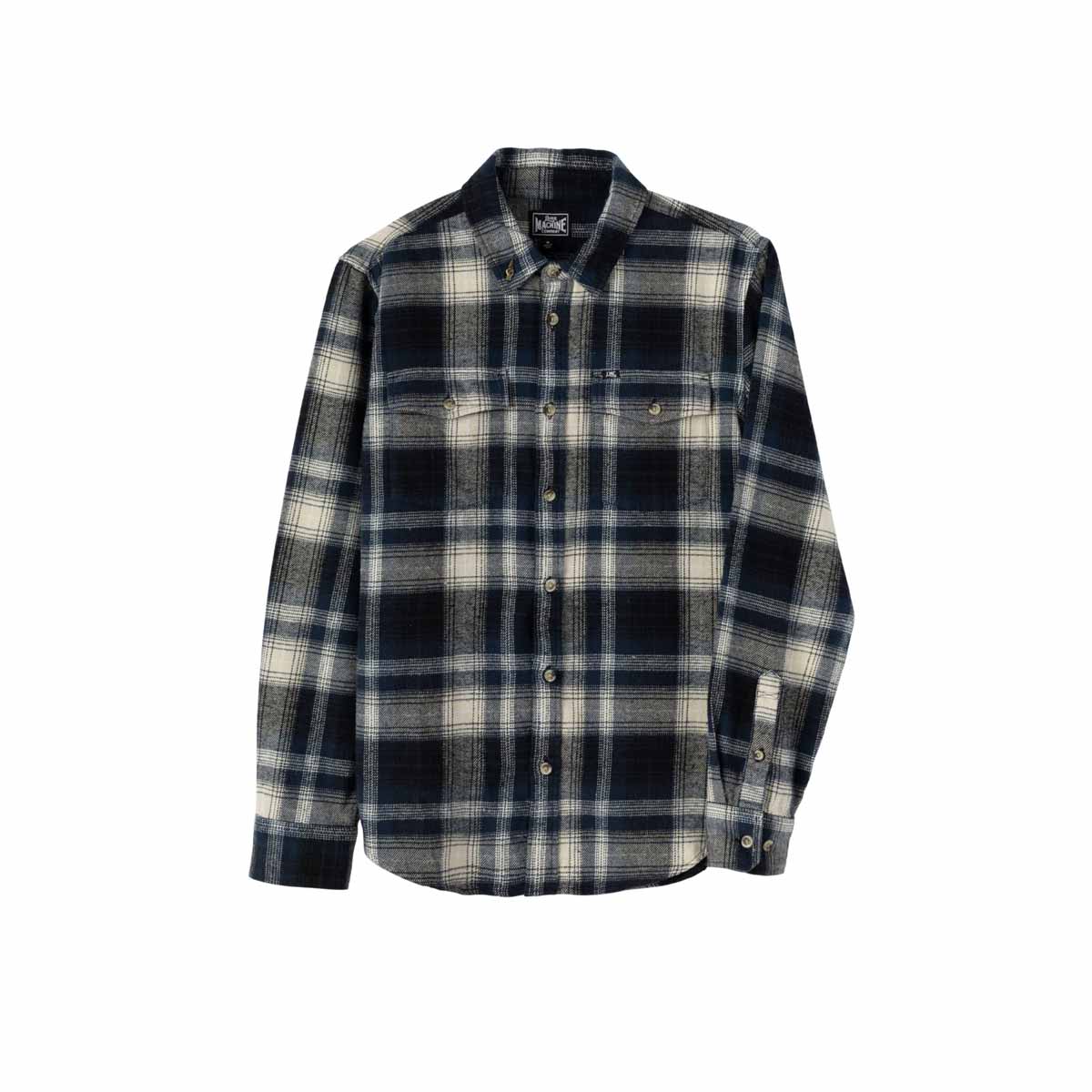 Flaneļa krekls Loser Machine Connant Flanel Shirt – melns ar zilu