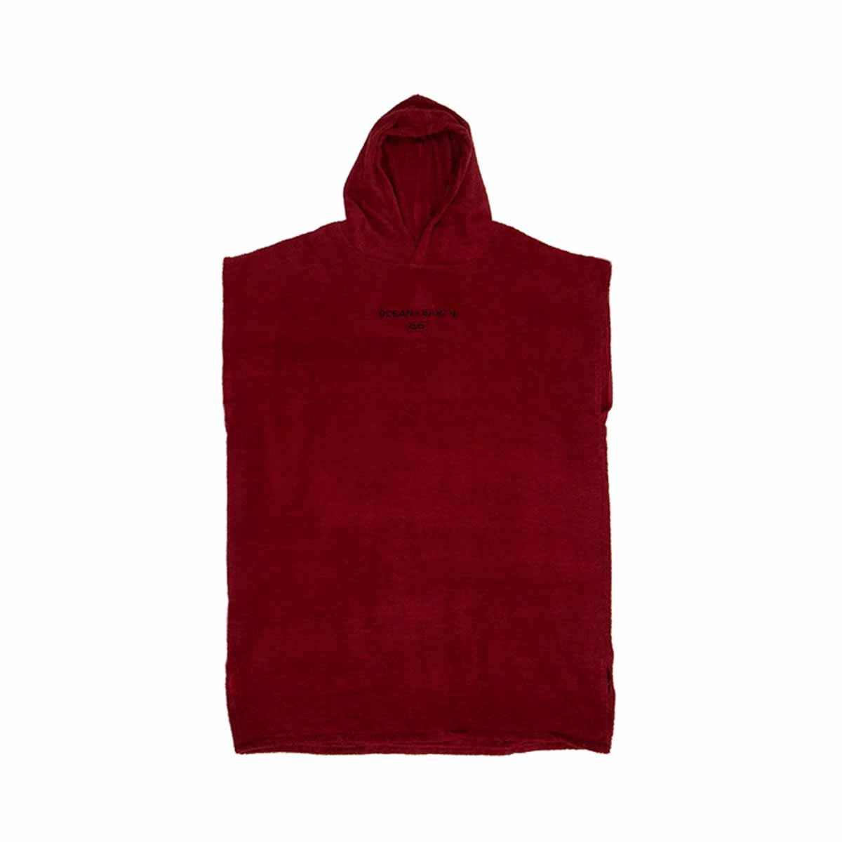 Ocean & Earth Terry Hooded Poncho – Latvian Red