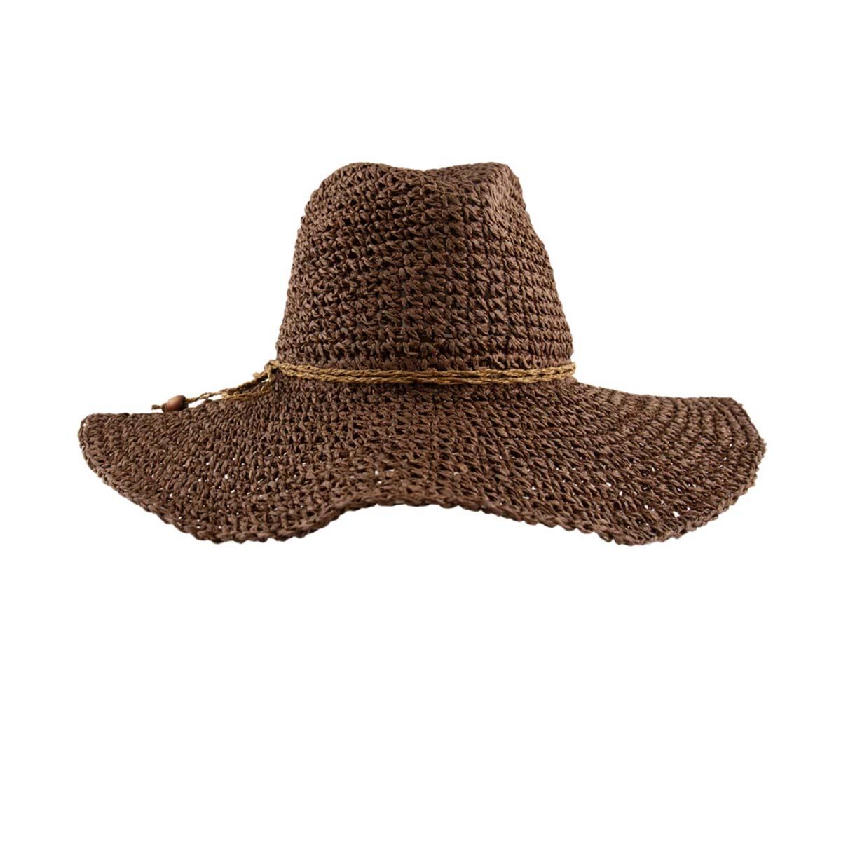 Ocean and Earth Ladies Cebu Straw salmu cepure sievietēm – brūna