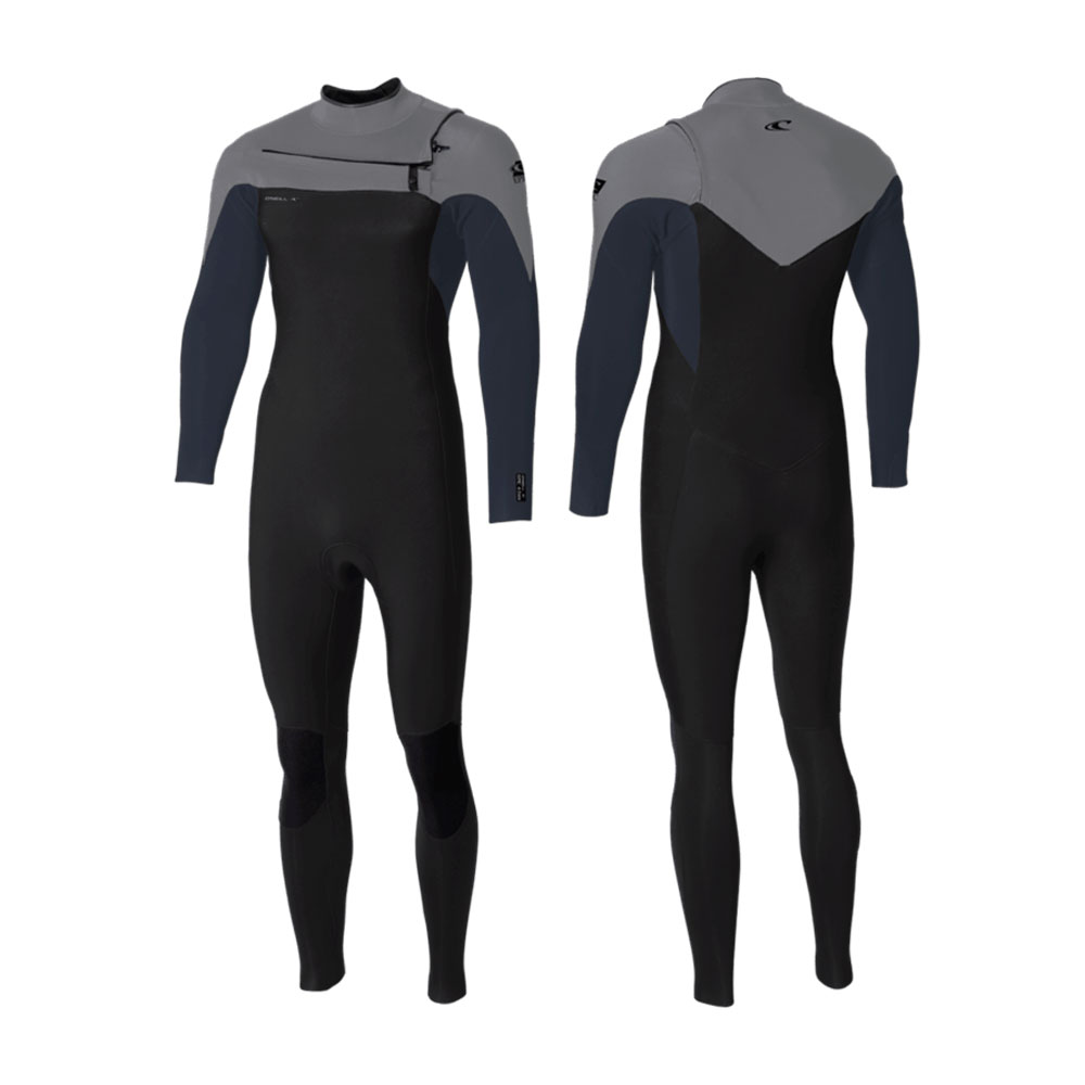 Hidrotērps O'Neill Epic 4/3 mm Chest Zip Full – melns/zils/pelēks IP1