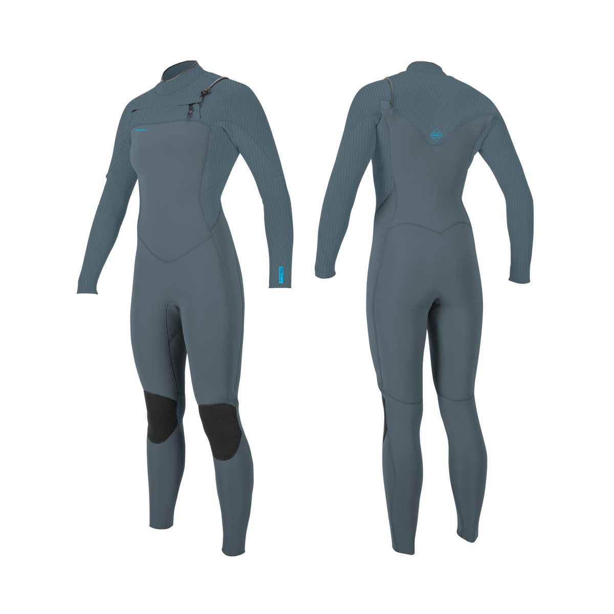O'Neill WMS HyperFreak 4/3+ mm Chest Zip Full Wetsuit – Dustyblu/Dustyblu ER1