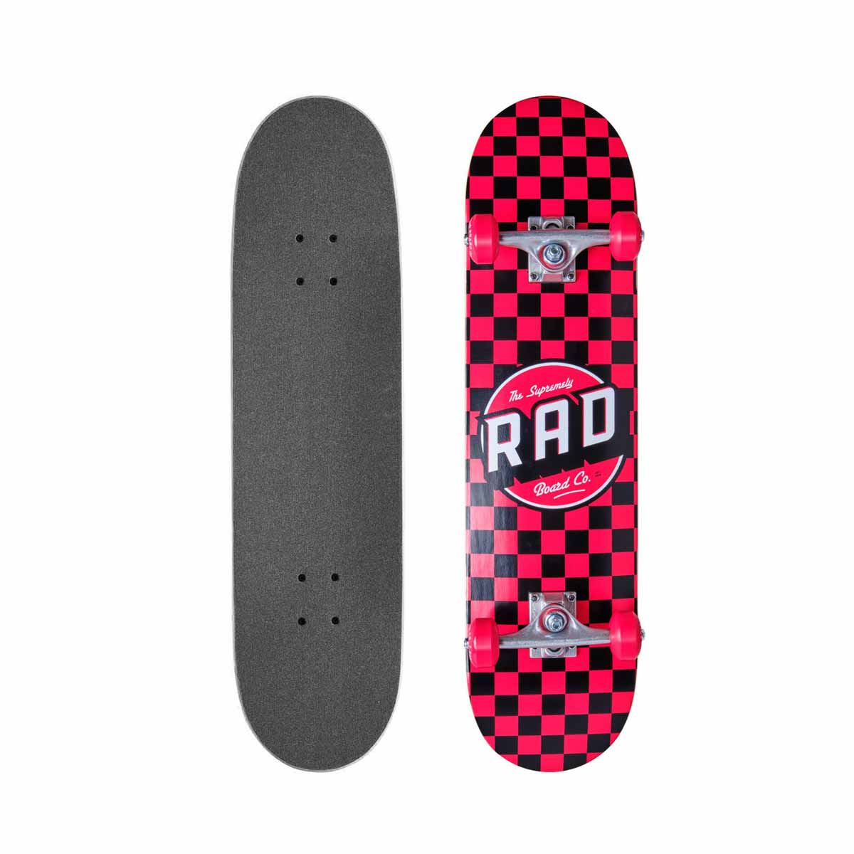 Rad Checkers Red Complete Skateboard – 7.75