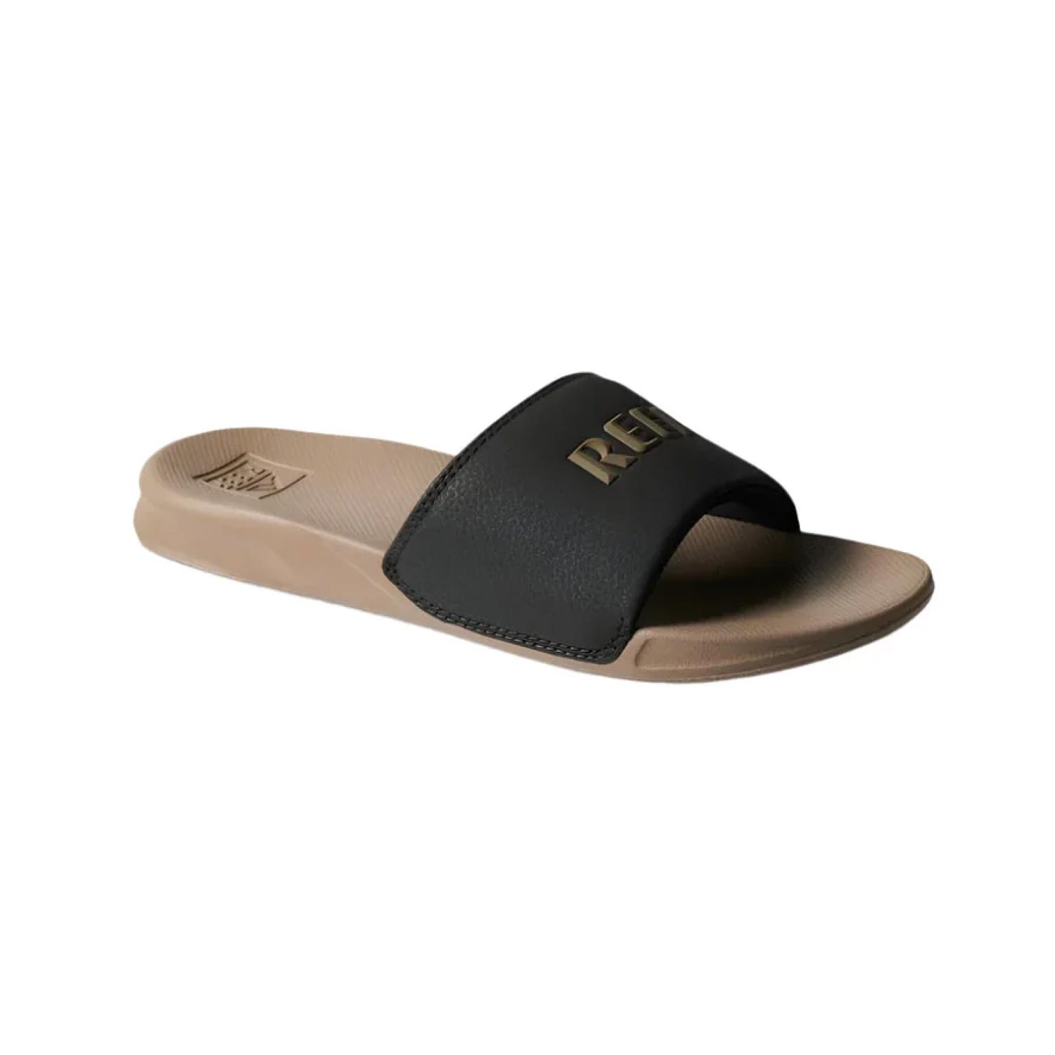 Reef Men's One Slide Sandals – Black/Fosil