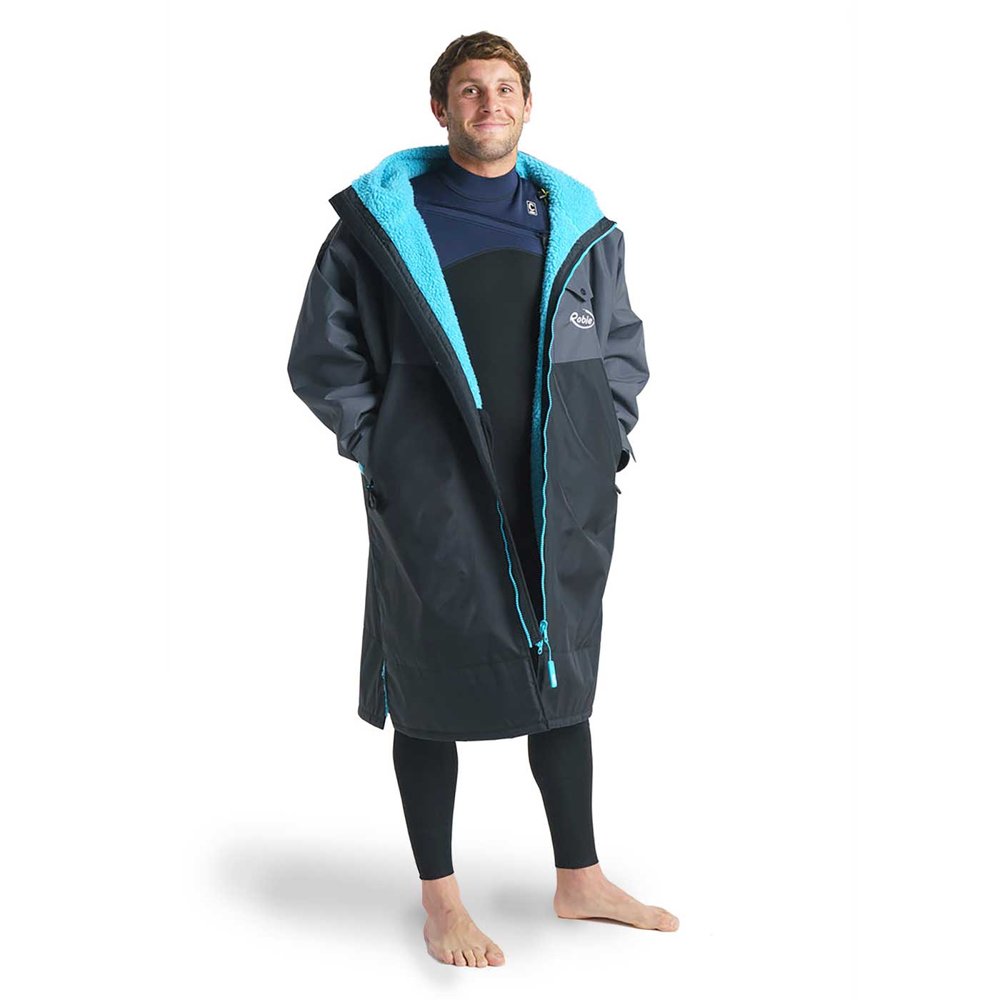 Robie Dry-Series Recycled Long Sleeve mētelis sliktiem laikapstākļiem – melns