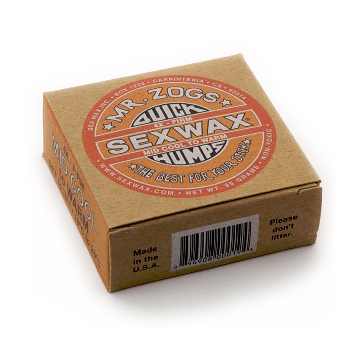 SexWax Quick Humps Surfboard Wax from +18 to +26 °C