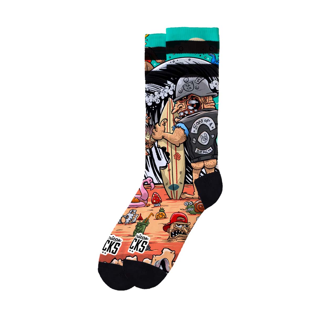 Pusgarās zeķes American Socks Son of a Beach Mid High