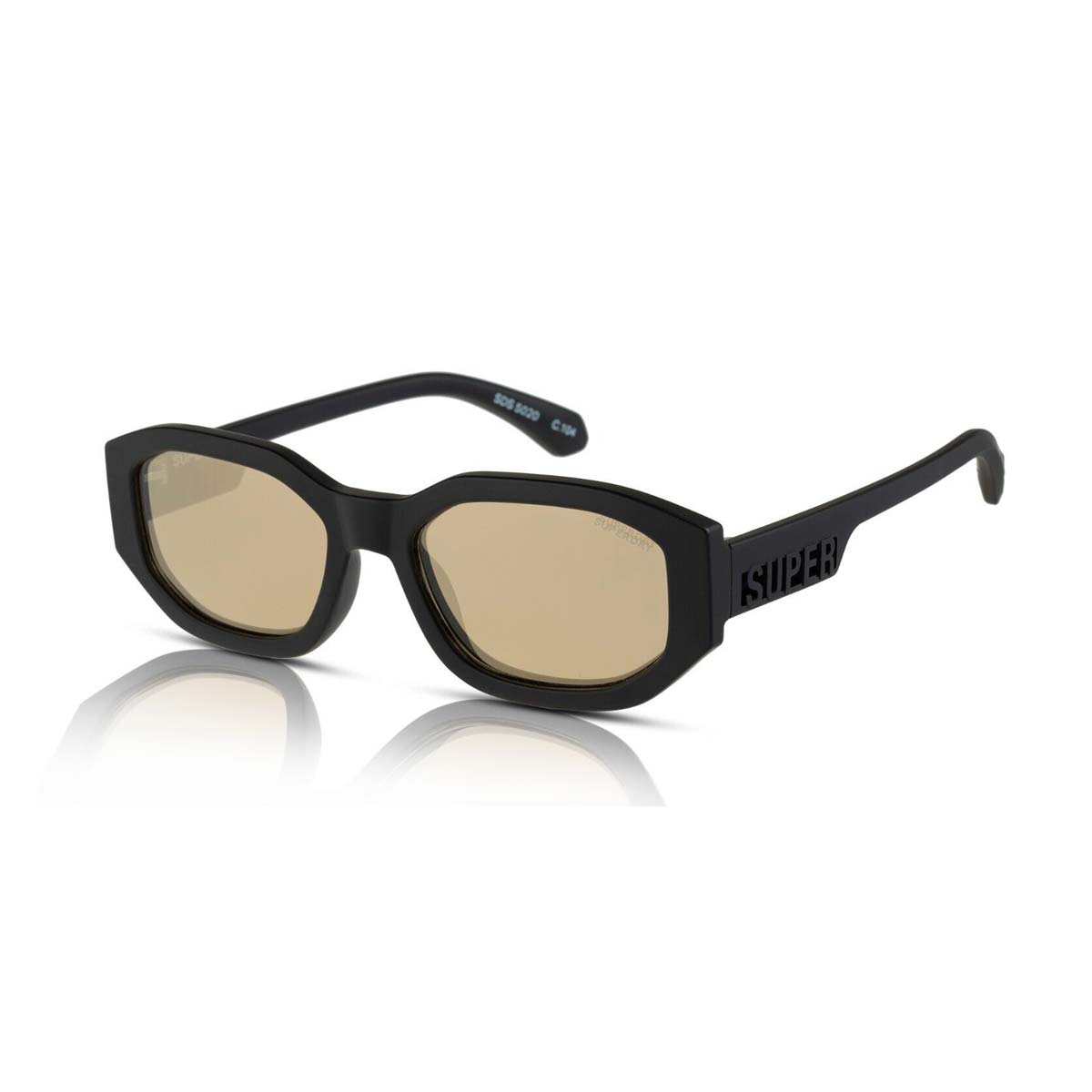 Saulesbrilles Superdry SDS 5020 104 – melnas ar zeltainu spoguļstiklu