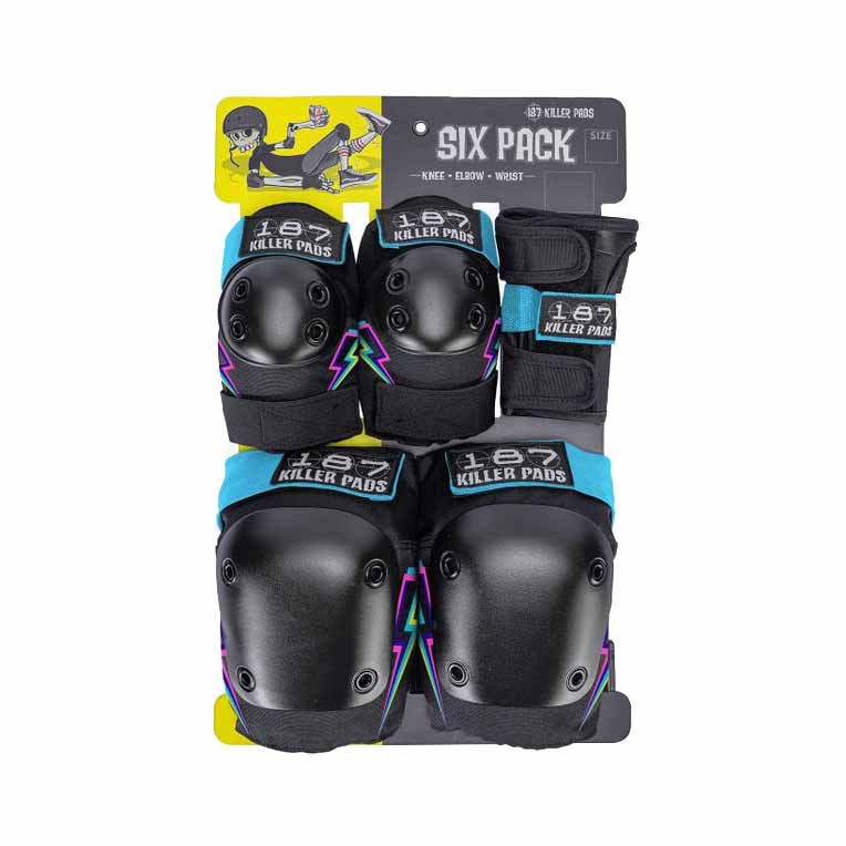 187 Six Pack Junior Protection Set – Electric Bolt