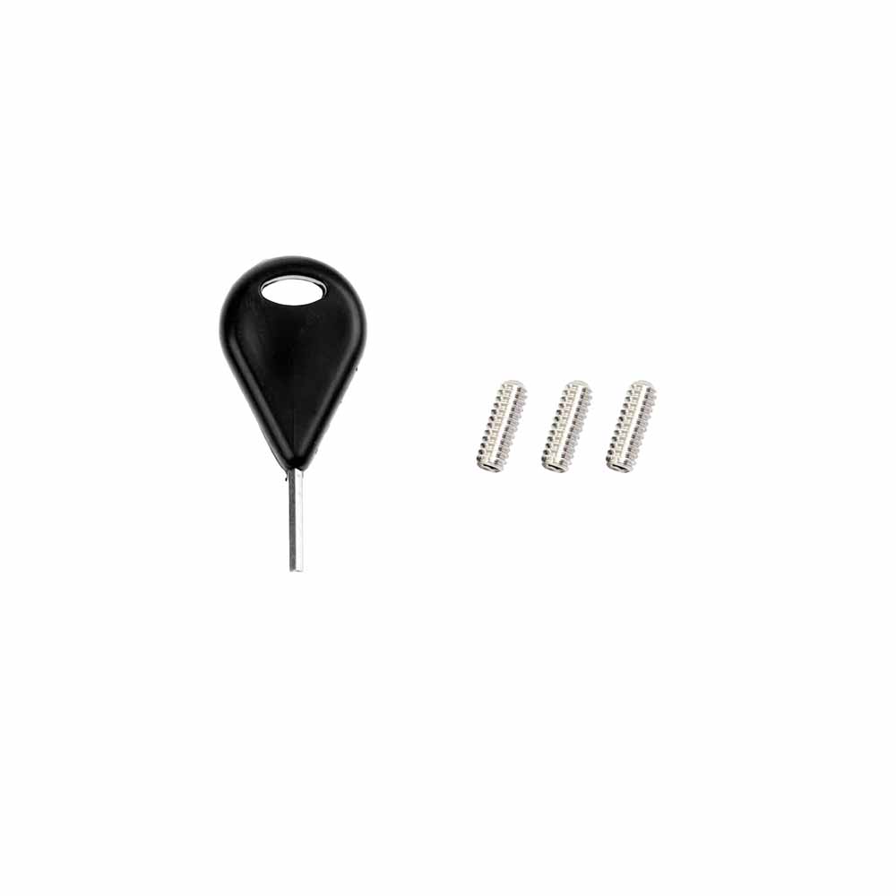 Sērfa dēļa skrūves un atslēdziņa Devoted single tab 3x fin screws + key