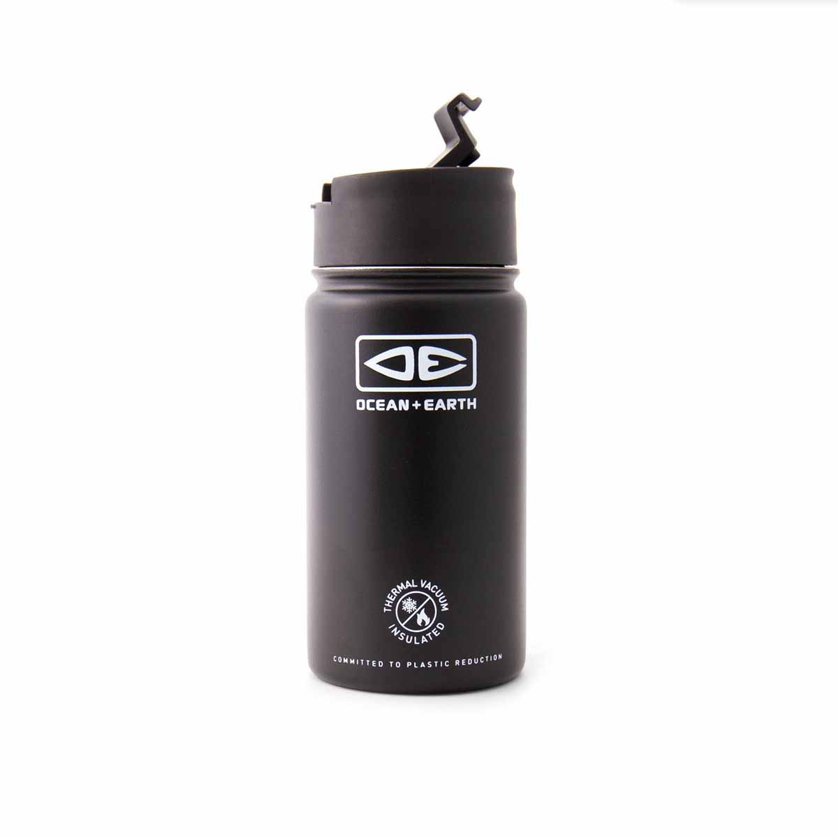 Ocean & Earth Insulated Flip Lid Coffee Mug 350ml – Black