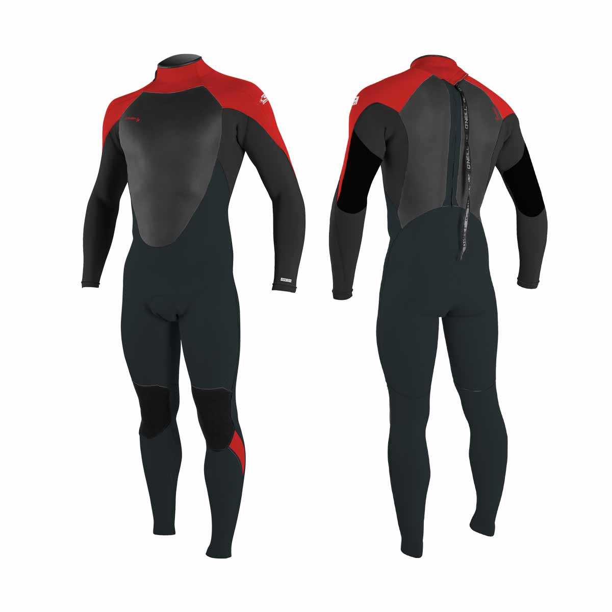 O'Neill Youth Epic full 4/3 mm Wetsuit – Gunmetal/Black/Red GS9