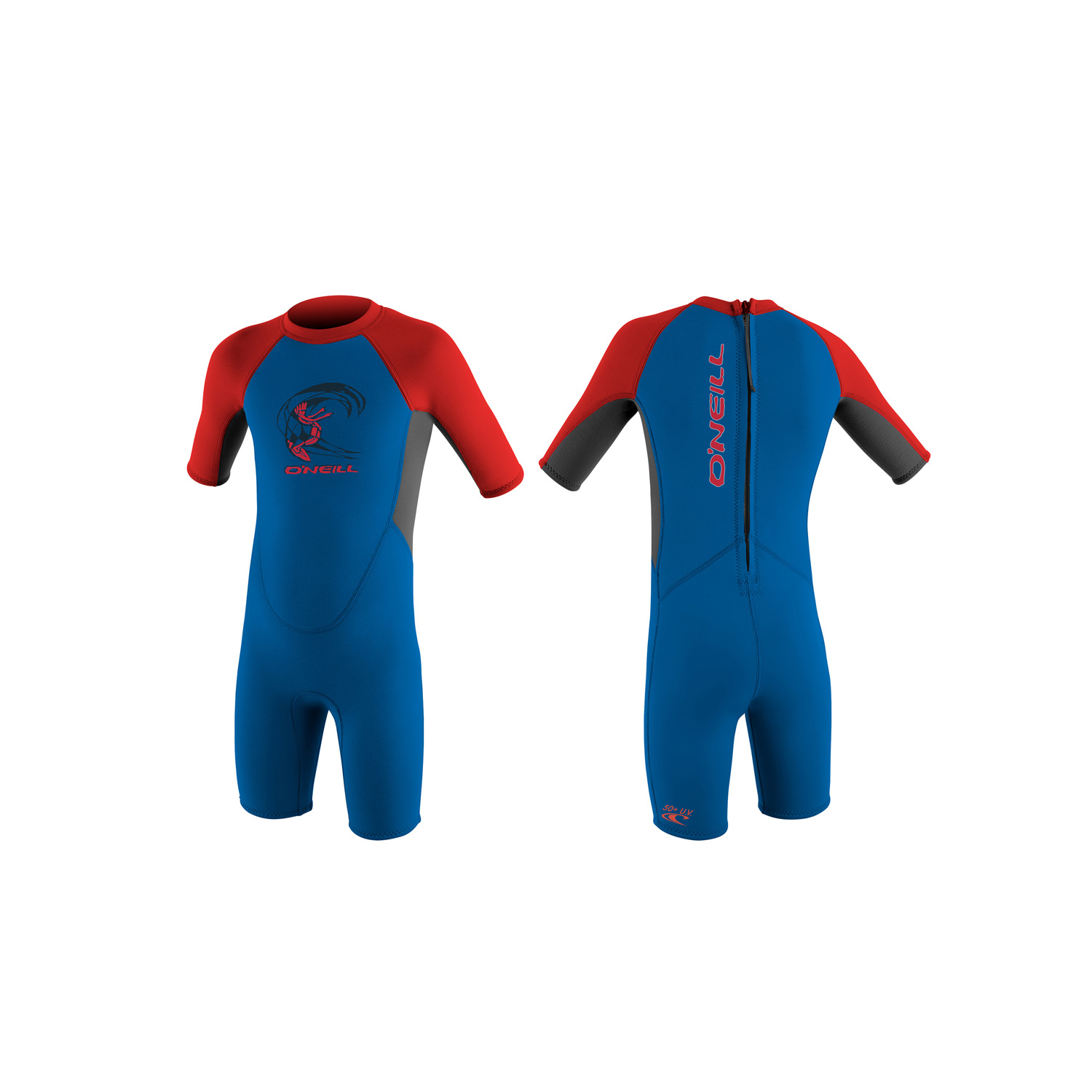 O'Neill Toddler Reactor Spring 2 mm Wetsuit – Ocean/Graph/Red EJ9