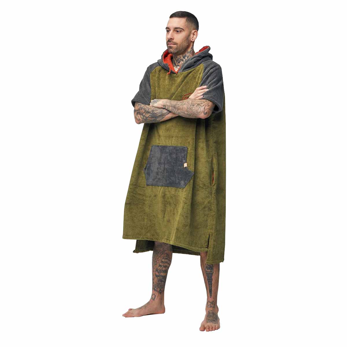 After Essentials High End Poncho Towel – Military Green