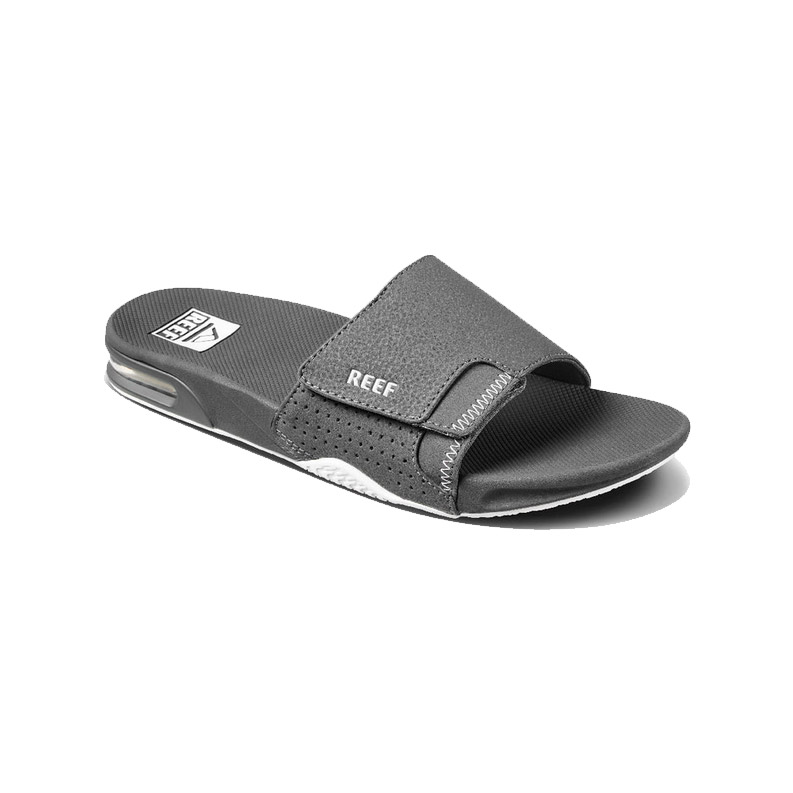 Vīriešu čības Reef Fanning Slide – melns ar sudrabu