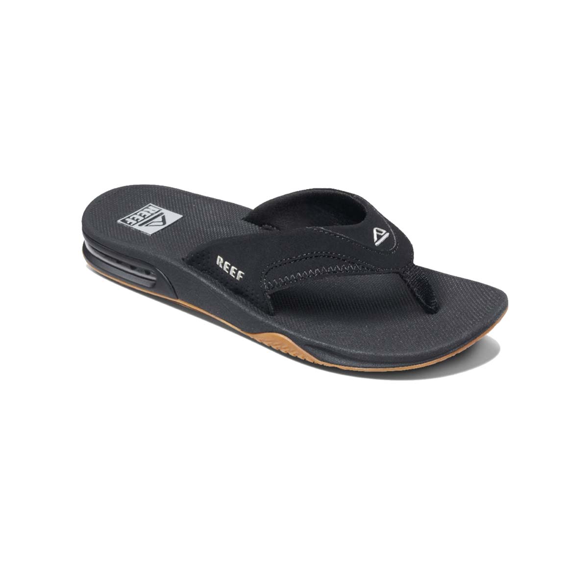 Reef Men's Fanning Flip Flops – Black/Silver