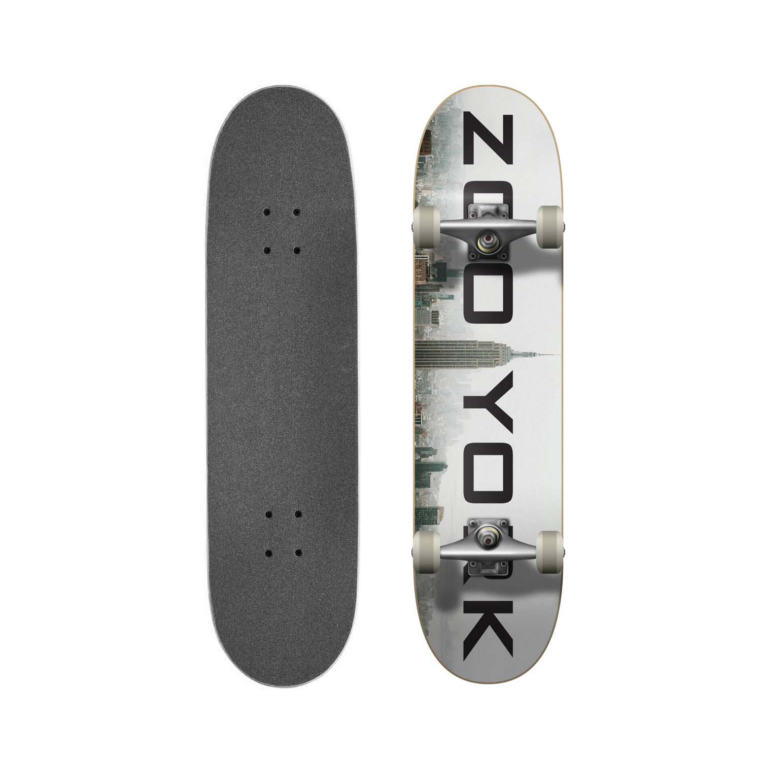 Zoo York Logo Block Fog Complete Skateboard – 7.75